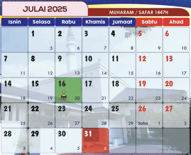 kalendar-islam-2025-julai