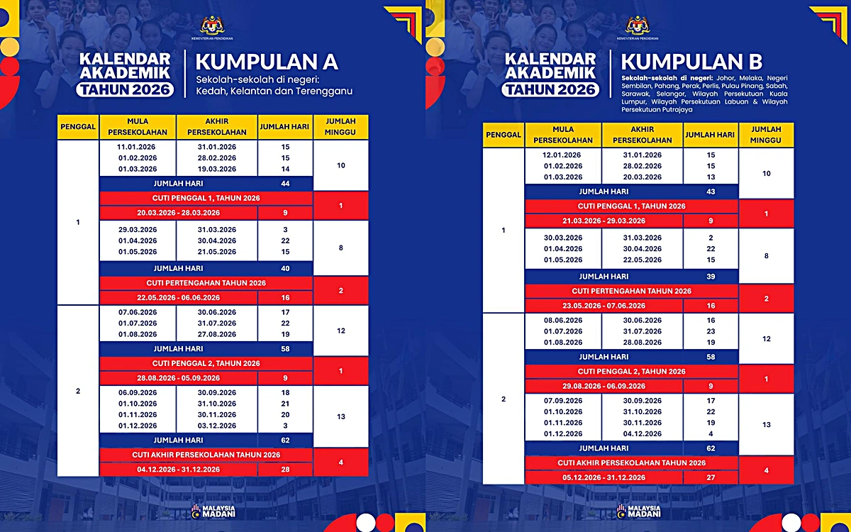 calendar akademik cuti sekolah 2026
